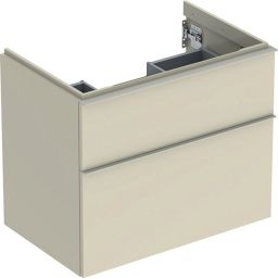 Geberit iCon szafka 74 cm podumywalkowa wisząca szary piaskowy połysk/szary piaskowy mat 502.304.JL.1