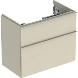 Geberit iCon szafka 74 cm podumywalkowa wisząca szary piaskowy połysk/szary piaskowy mat 502.308.JL.1