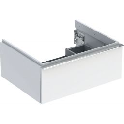 Geberit iCon szafka 59,2 cm podumywalkowa wisząca biały połysk/chrom 502.310.01.2