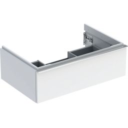 Geberit iCon szafka 74 cm podumywalkowa wisząca biały połysk/chrom 502.311.01.2