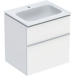 Geberit iCon Set Slim umywalka z szafką 60 cm zestaw meblowy KeraTect biały mat 502.331.01.3