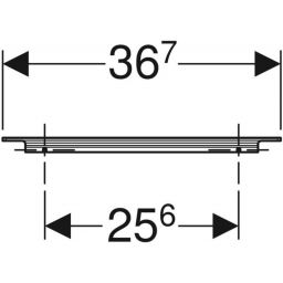 Geberit iCon uchwyt meblowy 36.7 cm biały mat 502.356.01.1