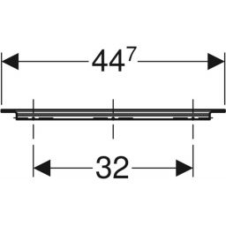 Geberit iCon uchwyt meblowy 44.7 cm chrom błyszczący 502.357.00.1