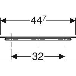 Geberit iCon uchwyt meblowy 44.7 cm biały mat 502.357.01.1