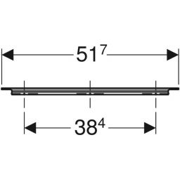 Geberit iCon uchwyt meblowy 51.7 cm szary piaskowy mat 502.358.JL.1