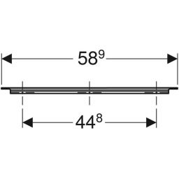 Geberit iCon uchwyt meblowy 58.9 cm biały mat 502.359.01.1