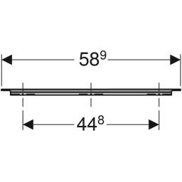 Geberit iCon uchwyt meblowy 58.9 cm szary piaskowy mat 502.359.JL.1