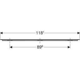 Geberit iCon uchwyt meblowy 118,1 cm chrom błyszczacy 502.362.00.1