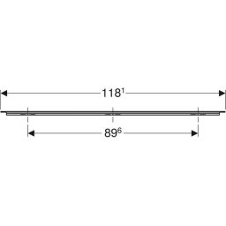Geberit iCon uchwyt meblowy 118,1 cm szary piaskowy mat 502.362.JL.1