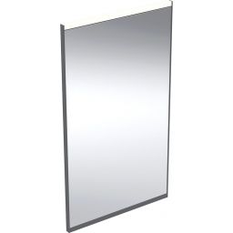 Geberit Option Plus Square lustro 70x40 cm prostokątne z oświetleniem LED czarny mat 502.780.14.1