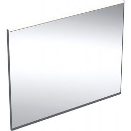 Geberit Option Plus Square lustro 90x70 cm prostokątne z oświetleniem LED czarny mat 502.783.14.1