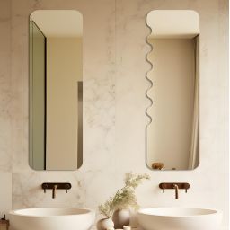 Guarda Harmony no.1 lustro 45x120 cm prostokątne srebrny BAS-HAR1-45X120