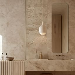 Guarda Harmony no.1 lustro 45x120 cm prostokątne srebrny BAS-HAR1-45X120