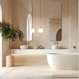 Guarda Harmony no.2 lustro 40x80 cm srebrny BAS-HAR2-40X80