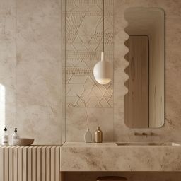 Guarda Harmony no.2 lustro 40x80 cm srebrny BAS-HAR2-40X80