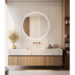 Guarda Corin lustro 110 cm okrągłe z oświetleniem FLA-COR-110x110