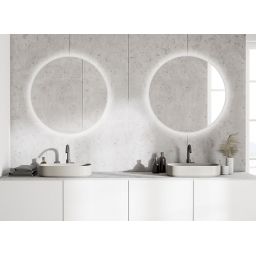 Guarda Corin lustro 110 cm okrągłe z oświetleniem FLA-COR-110x110