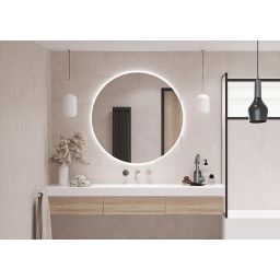 Guarda Corin lustro 110 cm okrągłe z oświetleniem FLA-COR-110x110