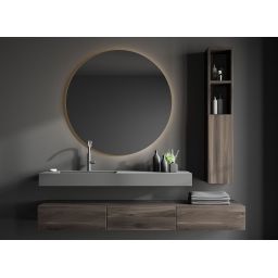 Guarda Corin lustro 110 cm okrągłe z oświetleniem FLA-COR-110x110