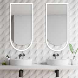 Guarda Ravel lustro 40x140 cm biały FOR-RAV-BIALY-40X140