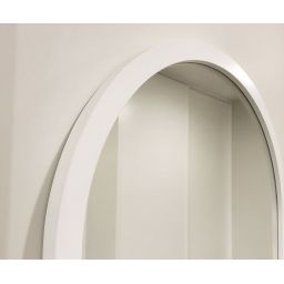 Guarda Ravel lustro 60x75 cm owalne biały FOR-RAV-BIALY-60x75