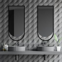 Guarda Ravel lustro 40x140 cm czarny FOR-RAV-CZARNY-40X140