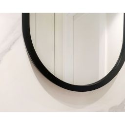 Guarda Ravel lustro 90x105 cm owalne czarny FOR-RAV-CZARNY-90X105