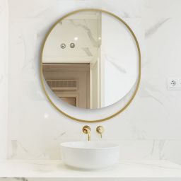 Guarda Ravel lustro 70x85 cm owalne złoty FOR-RAV-ZLOTY-70X85