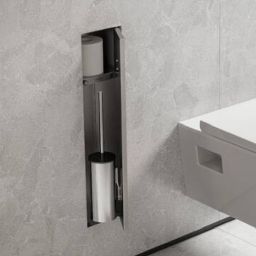 Hansgrohe XtraStoris Rock szafka do zabudowy 24x14x69 cm stal szlachetna szczotkowana 56060800