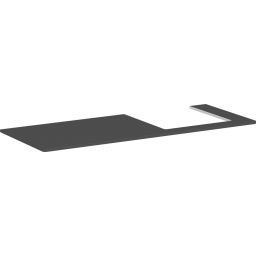 Hansgrohe Xelu Q blat naszafkowy 136x55 cm szary 54098910