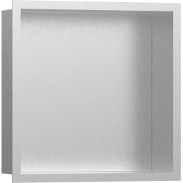 Hansgrohe XtraStoris Individual półka wnękowa 30x30x10 cm stal szlachetna szczotkowana 56097800