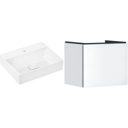Zestaw Hansgrohe Xevolos E umywalka z szafką Xilesa E 60 cm biały (54253700, 61092450)