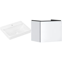 Zestaw Hansgrohe Xelu Q umywalka z szafką Xilesa E 60 cm biały (54253700, 60317450)