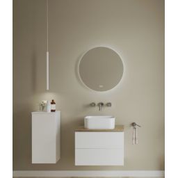 Kronenbach Moon lustro 50x50 cm okrągłe z oświetleniem z matą grzewczą KBM50