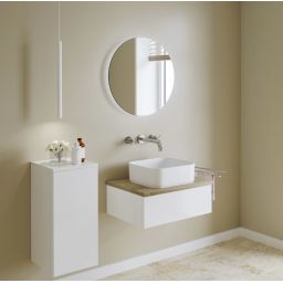 Kronenbach Moon lustro 50x50 cm okrągłe z oświetleniem z matą grzewczą KBM50