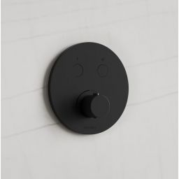 Kronenbach Radia bateria wannowo-prysznicowa podtynkowa czarny mat 19043002SM