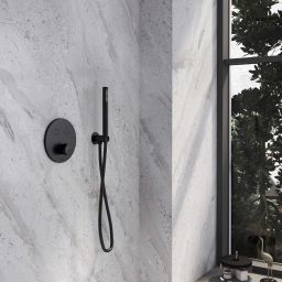 Kronenbach Radia bateria wannowo-prysznicowa podtynkowa czarny mat 19043002SM