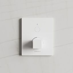 Kronenbach Smart Push bateria prysznicowa podtynkowa biały mat 19045001WM