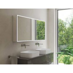 Kronenbach Cube 2.0 szafka 120x17x70 cm z lustrem srebro anodowane KB100208CR