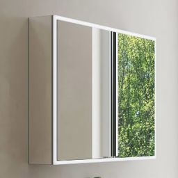 Kronenbach Cube 2.0 szafka 80x17x70 cm z lustrem srebrno anodowane KB100201CR
