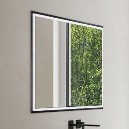 Kronenbach Cube 2.0 szafka 100x17x70 cm z lustrem wpuszczana czarny mat KB100226MB