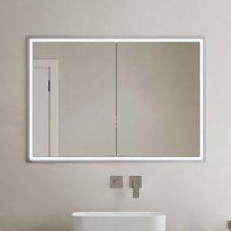 Kronenbach Cube 2.0 szafka 60x17x70 cm z lustrem srebro anodowane KB100204CR