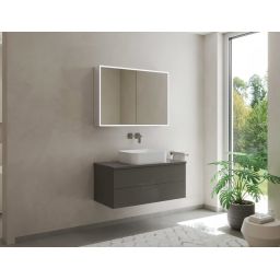 Kronenbach Cube 2.0 szafka 60x17x70 cm z lustrem srebrno anodowane KB100200CR