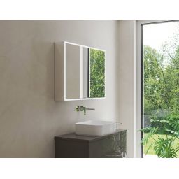 Kronenbach Cube 2.0 szafka 120x17x70 cm z lustrem srebro anodowane KB100203CR