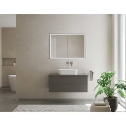 Kronenbach Cube 2.0 szafka 60x17x70 cm z lustrem srebro anodowane KB100204CR