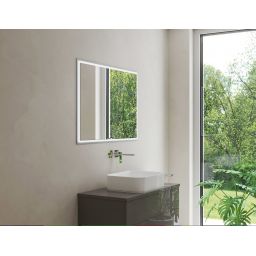 Kronenbach Cube 2.0 szafka 80x17x70 cm z lustrem wpuszczana srebrno anodowane KB100205CR