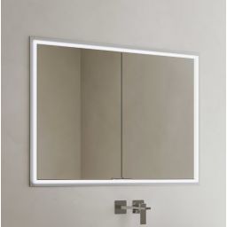 Kronenbach Cube 2.0 szafka 100x17x70 cm z lustrem srebro anodowane KB100206CR