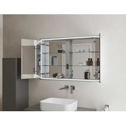 Kronenbach Cube 2.0 szafka 100x17x70 cm z lustrem srebro anodowane KB100206CR