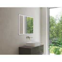 Kronenbach Cube 2.0 szafka 120x17x70 cm z lustrem srebro anodowane KB100207CR