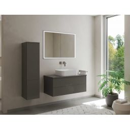 Kronenbach Cube 2.0 szafka 120x17x70 cm z lustrem srebro anodowane KB100207CR